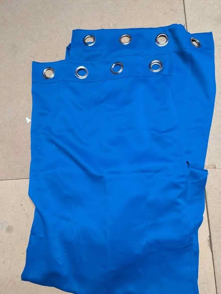 Photo of free 2 blue curtains (Aston OX18 2) #2