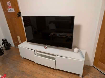 Photo of free IKEA TV unit with glass top (Fairfield LA1) #1