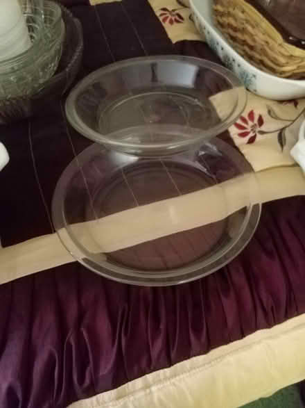 Photo of free 2 glass pie dishes for oven (Tonbridge TN9) #2