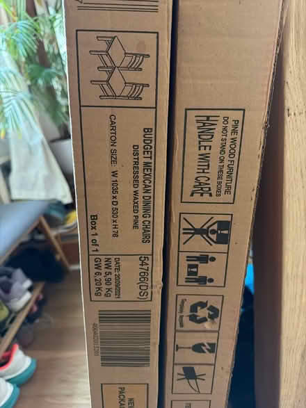 Photo of free Dining chairs x 4 Brand New (Bognor Regis PO21) #1