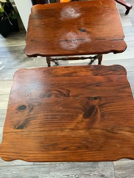 Photo of free 2 tray tables (Newark, Old Baltimore Pike) #3