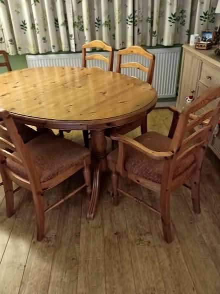 Photo of free Pine dining table and 6 chairs (South Darenth DA4) #1