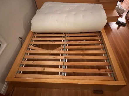 Photo of free Queen Bed Frame & Mattress (Marin) #4