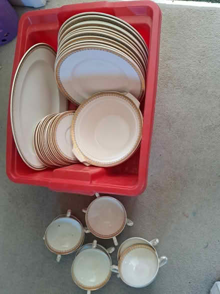 Photo of free Gold edged crockery (RH12) #1
