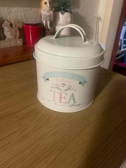 Photo of free Dunelm Small Metal Tea Caddy (Colney Hatch N10) #1