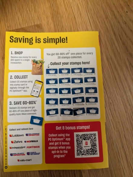 Photo of free 48 PC Cookware Stamps (Weston) #1