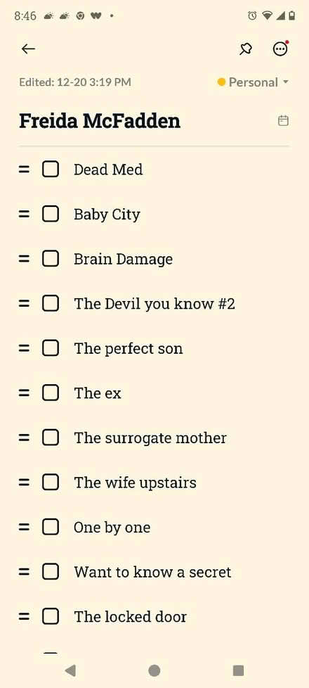 Photo of Freida McFadden books (Nyc) #1