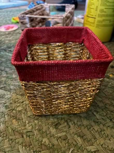 Photo of free Shiny red and gold basket (Near Chelmsford Center) #1