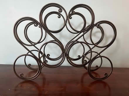 Photo of free Wrought iron wine rack (Somerville, Spring Hill) #1
