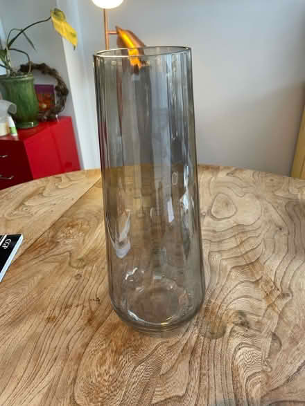 Photo of free Tall 36cm smoke grey vase (Twickenham TW2) #1