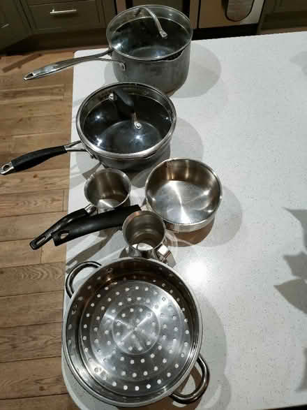 Photo of free Pots, pans and steamer (Fleetville AL1) #1