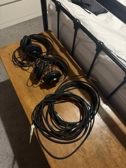 Photo of free Guitar Cables + 2 x AKG Headphones (SE13 6RY) #1