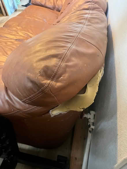 Photo of free Leather sofa (Churchtown) #2