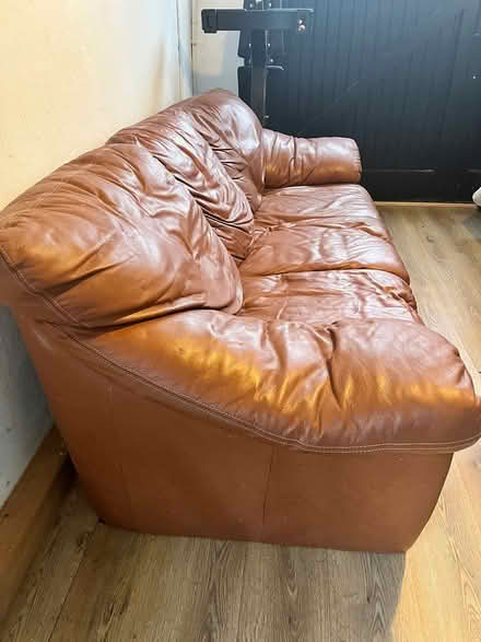Photo of free Leather sofa (Churchtown) #1