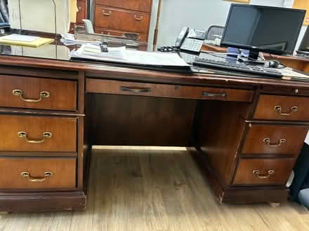 Photo of free Executive desks & file cabinet (passaic county, nj) #1