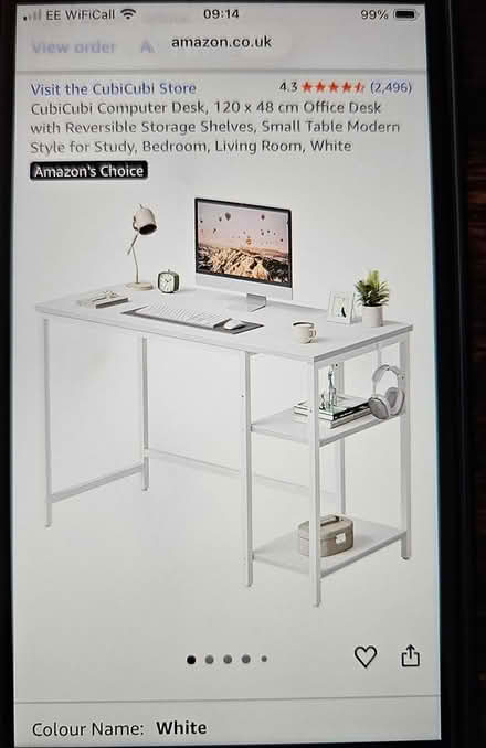 Photo of free White small desk - new (Larkhall, Bath) #1