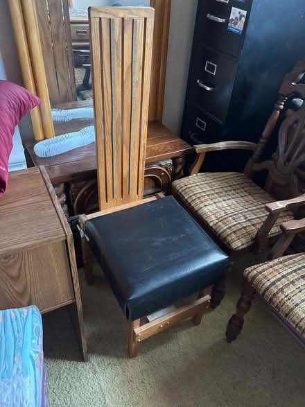 Photo of free Solid wooden chair / Kneeler (20746) #1