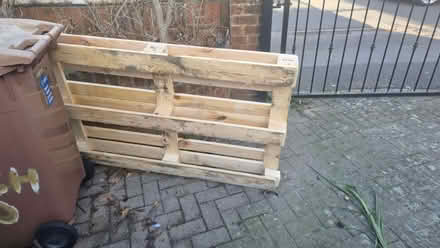 Photo of free Wooden pallet (Woodley RG6) #1