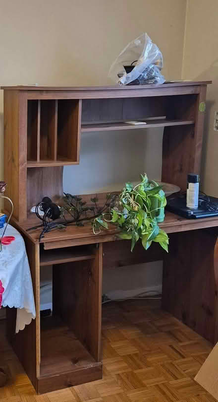 Photo of free Wood computer desk (Maple and Ontario Burlington) #1