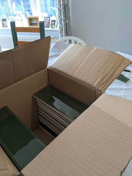 Photo of free Tiles. Bottle green (Camberley GU15) #2