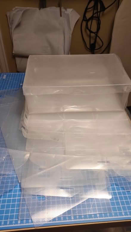 Photo of free plastic storage/shoe boxes (Orchard Brae/Comely Bank EH4) #1