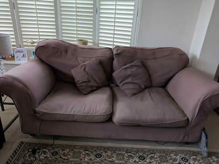 Photo of free X3 piece suite sofas and armchair (Middle Assendon RG9) #3