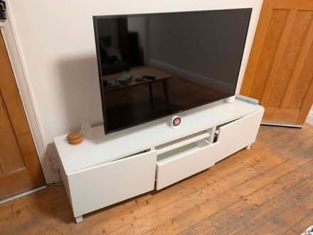 Photo of free IKEA TV unit with glass top (Fairfield LA1) #4