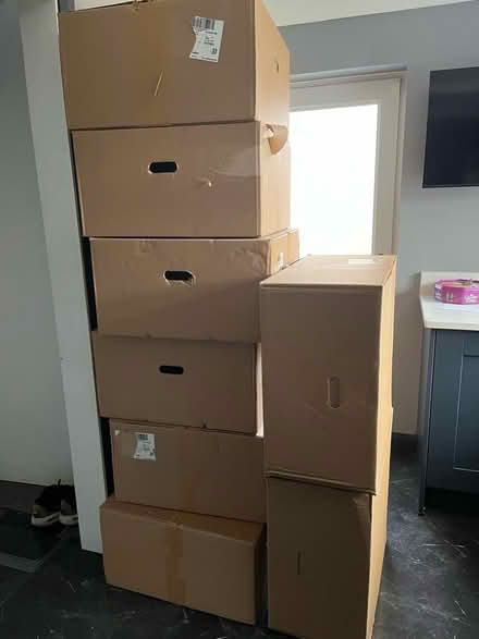 Photo of free 8 large cardboard boxes (Wickford SS12) #1