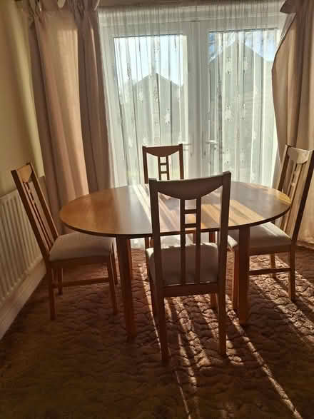 Photo of free Dining table and 4 chairs (Parkwood) #1