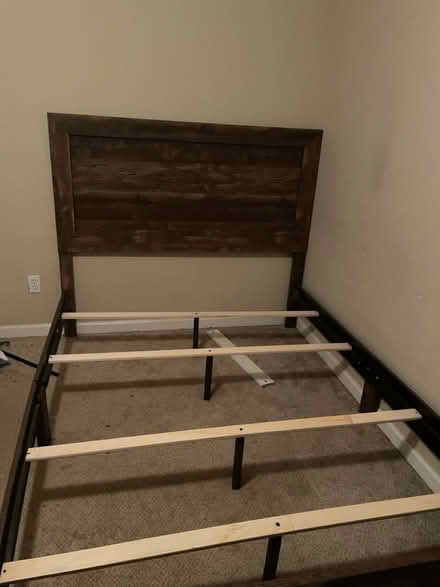 Photo of free Queen size bed frame (Snellville) #1