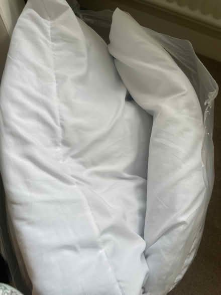 Photo of free King size duvet and 4 pillows (Longbarn WA2) #1