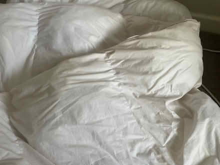 Photo of free King size duvet and 4 pillows (Longbarn WA2) #2