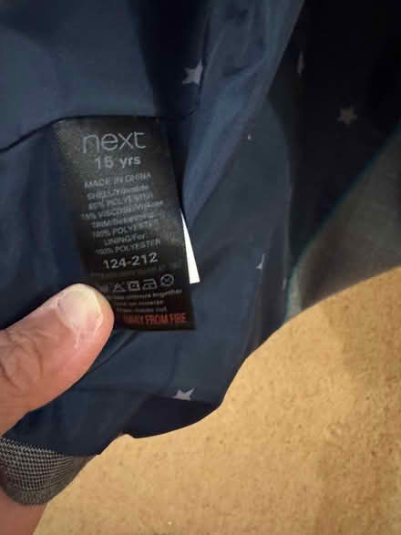 Photo of free Boys suit age 15 from next (Central Preston PR1) #3