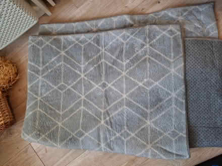 Photo of free Grey geometric rug (DA11) #1