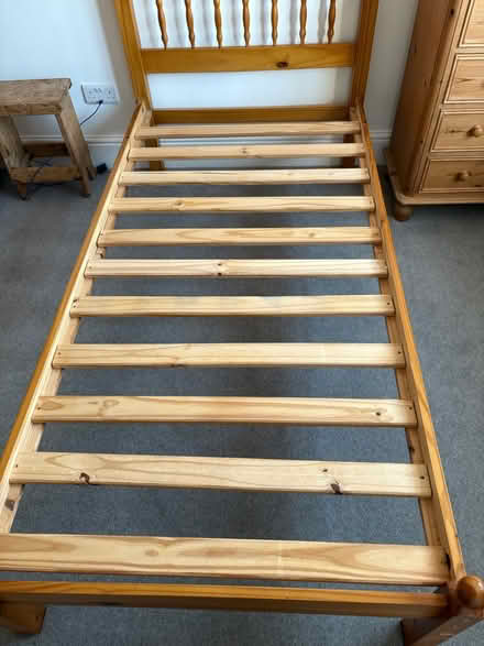 Photo of free Single wooden bed frame (Roundhay Leeds) #1