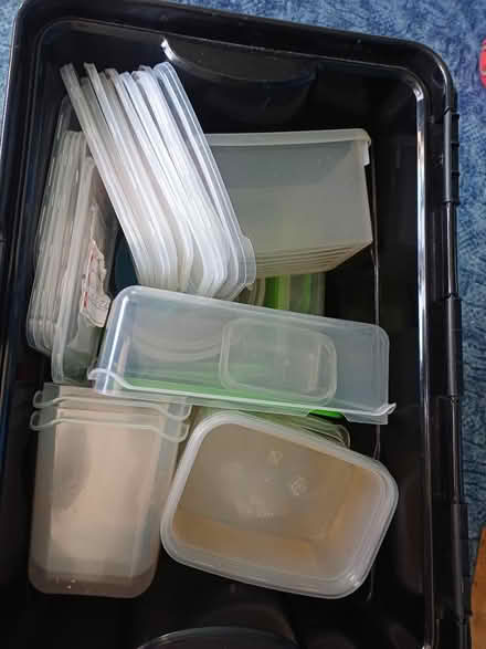 Photo of free Plastic pots and lids (EX22) #1