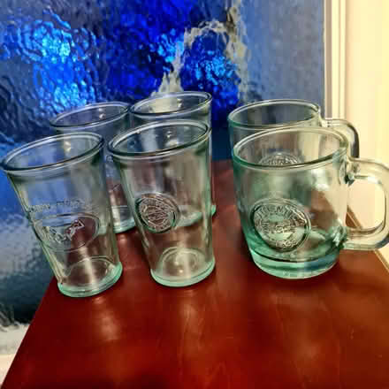 Photo of free 6 recycled glass glasses/mugs (Purbrook) #1