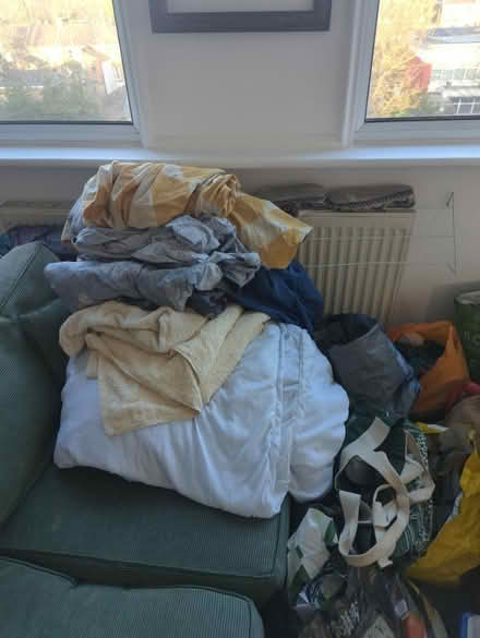 Photo of free Pile of bedding duvet towels sheets (Lewisham way SE4) #1