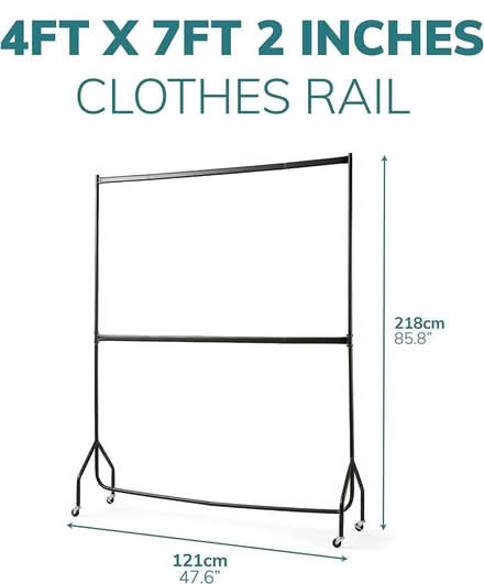 Photo of free 2 Clothes Rails (Withystakes ST9) #1