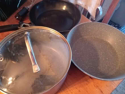 Photo of free 1 Saucepan and 2 frying pans (Lower Morden SM4) #1
