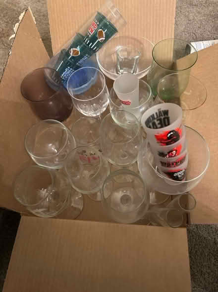 Photo of free Misc wine and shot glasses (Morristown) #1