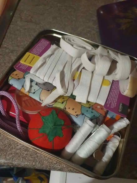 Photo of free Sewing items in tin (Beckton E6) #1