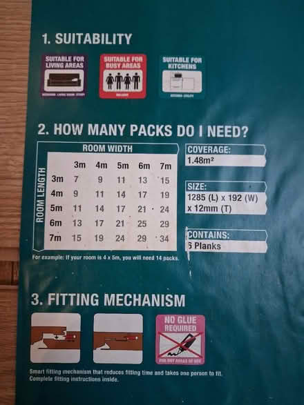 Photo of free Laminate flooring, 3 pieces (HP2) #3