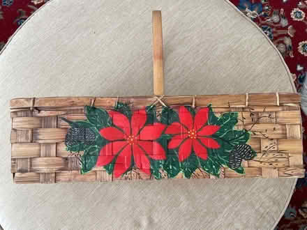 Photo of free Rectangular basket, painted (Reading, off West st) #1