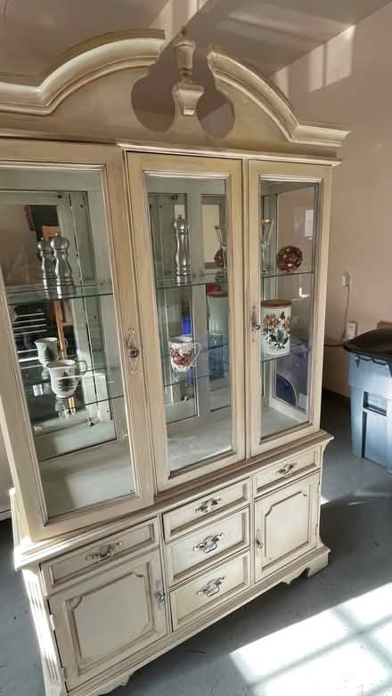 Photo of free Wood china cabinet (Ellicott City) #2