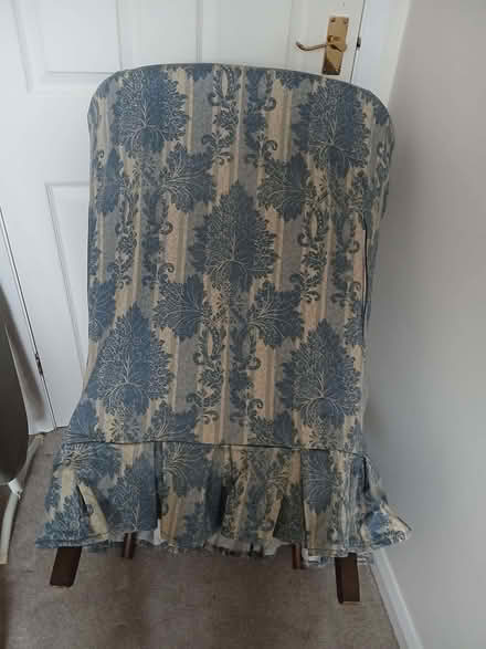 Photo of free Two identical covered bedroom chairs (Wirksworth DE4) #2