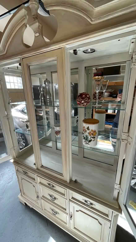 Photo of free Wood china cabinet (Ellicott City) #1