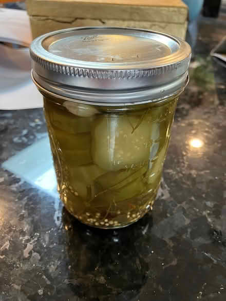 Photo of free hand-made pickles (White Oaks area of San Carlos) #3