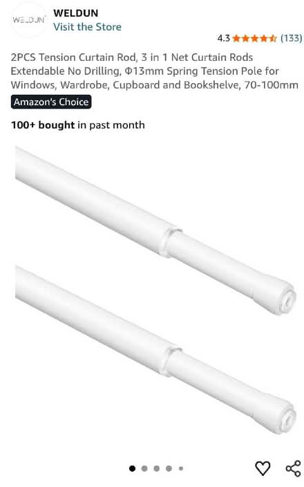 Photo of free Tension rods for net curtains (IP4) #1