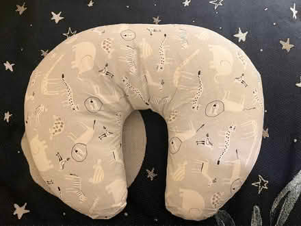 Photo of free Grey nursing pillow animal print (Henley-on-Thames RG9) #1